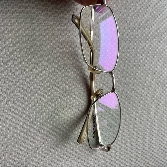 Silver and Tan Eyeglasses - Picture 1 of 6